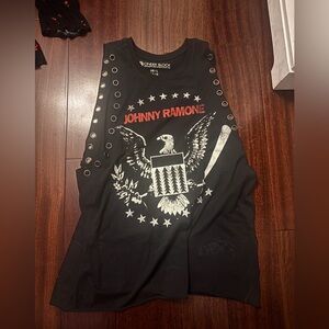 Black Johnny Ramone Tank Top